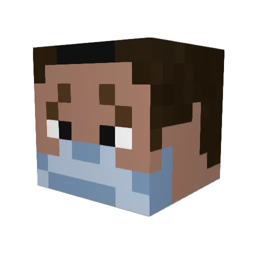 Vicus87 Minecraft avatar head, 3D render