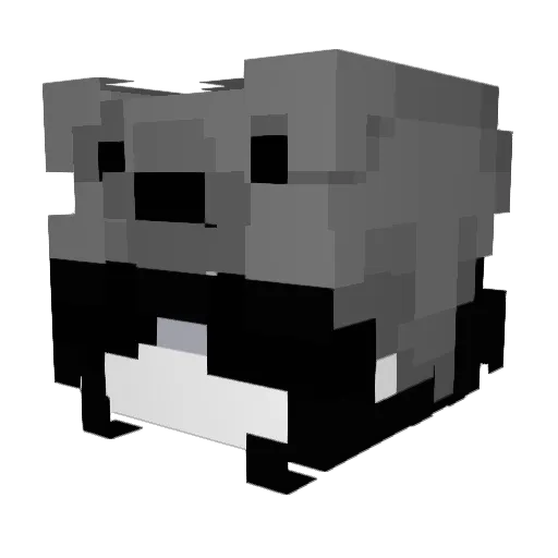Viczku Minecraft avatar head, 3D render