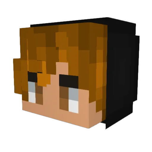 Viczy Minecraft avatar head, 3D render