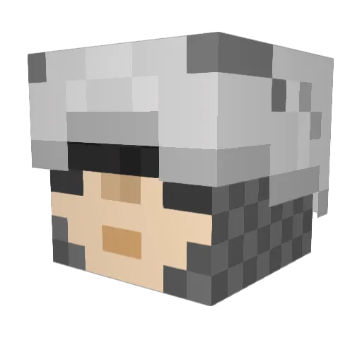 VidKidz Minecraft avatar head, 3D render