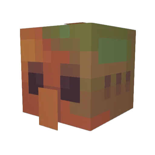 Vidanox Minecraft avatar head, 3D render