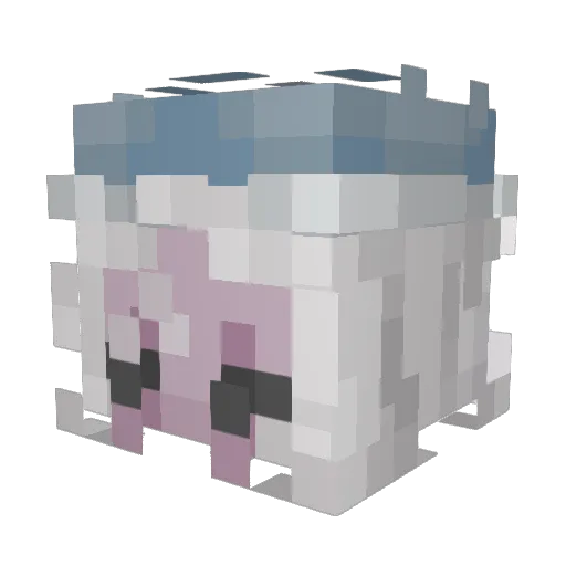 VidarQuest Minecraft avatar head, 3D render