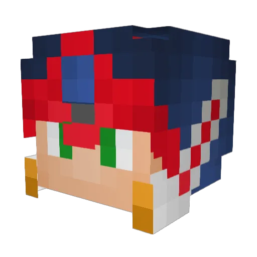 VideOhGameZ Minecraft avatar head, 3D render