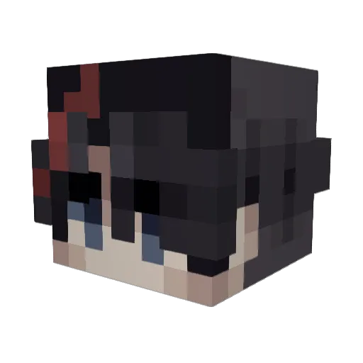 Vide_G Minecraft avatar head, 3D render