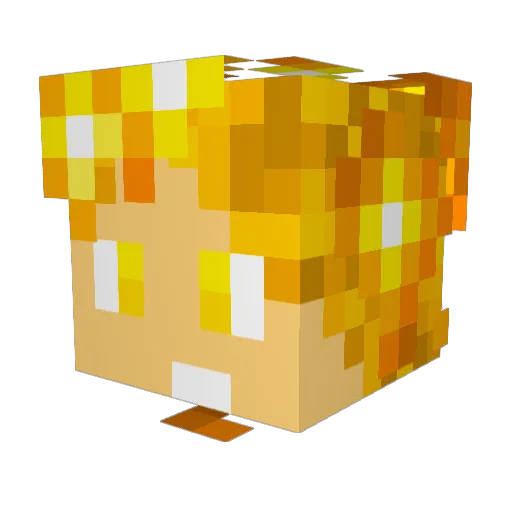 VideoGameMaster_ Minecraft avatar head, 3D render