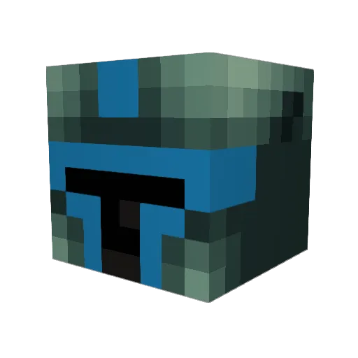VideoGameQuest Minecraft avatar head, 3D render