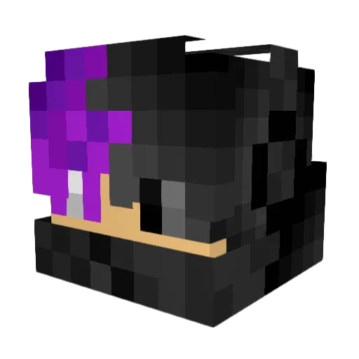 VideoGamer43 Minecraft avatar head, 3D render