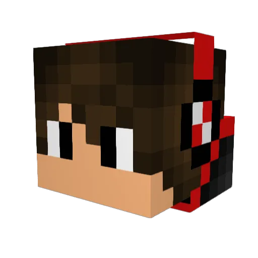 VideoKool Minecraft avatar head, 3D render