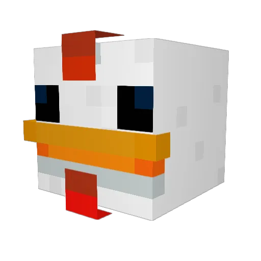 VideoMaple49815 Minecraft avatar head, 3D render