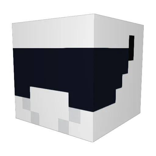 VideoTapes Minecraft avatar head, 3D render