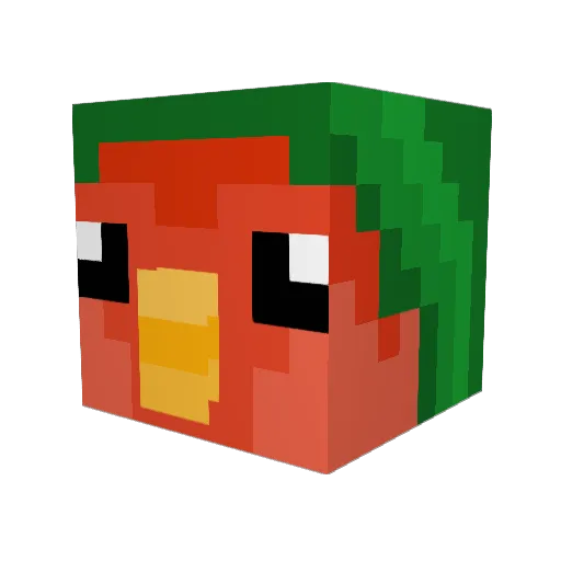 Videopatas777 Minecraft avatar head, 3D render