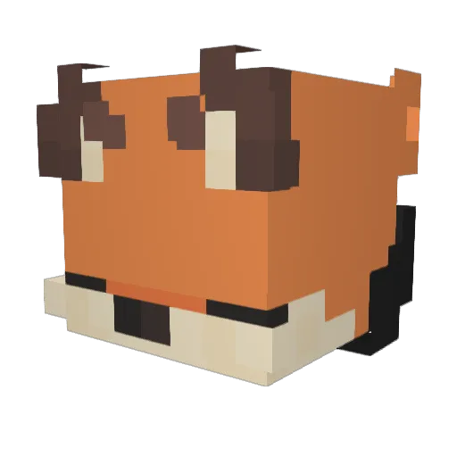 Videopaulo09 Minecraft avatar head, 3D render