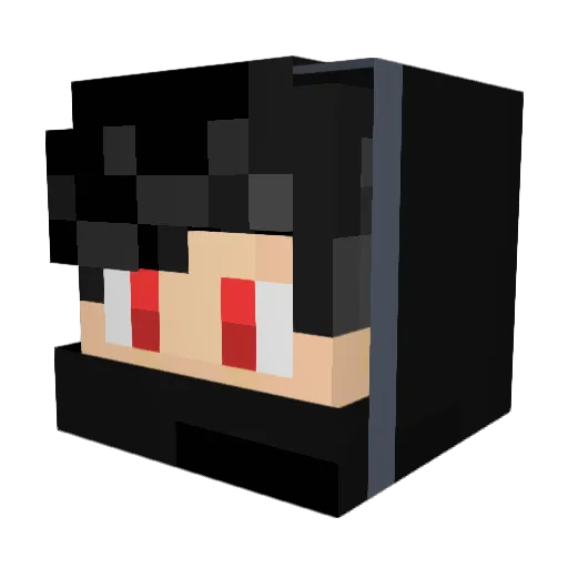 Vidhboii Minecraft avatar head, 3D render