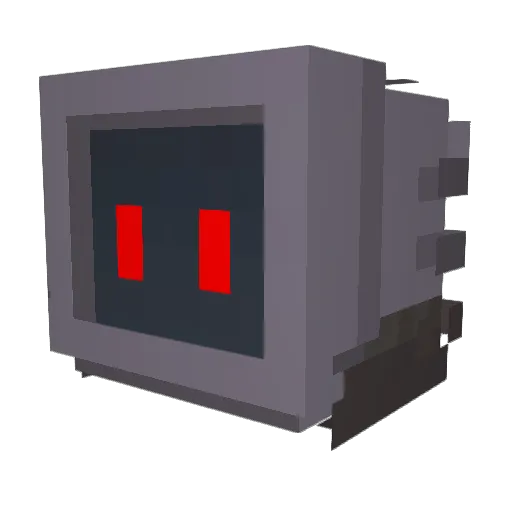 Vidm0 Minecraft avatar head, 3D render