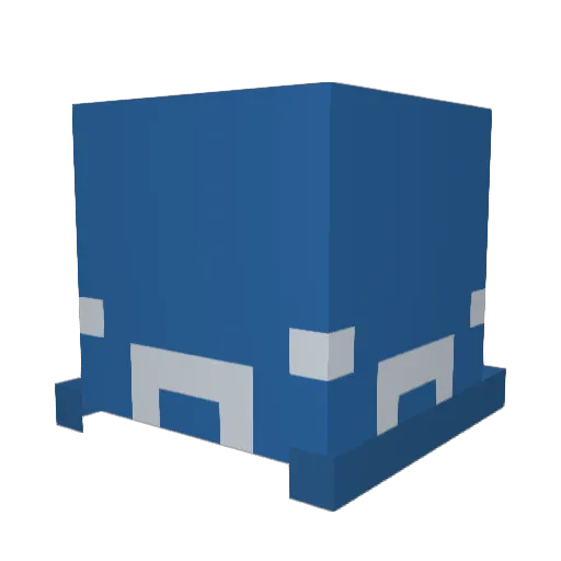 Vidoy Minecraft avatar head, 3D render