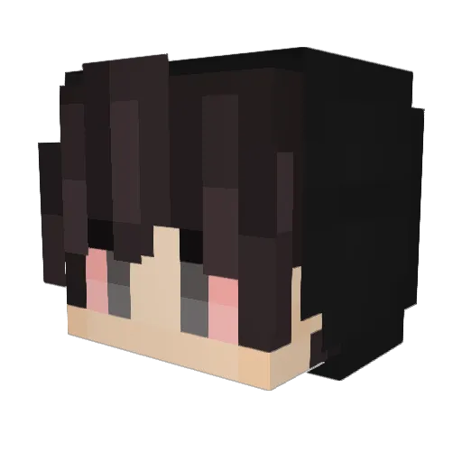 Vidroiul Minecraft avatar head, 3D render