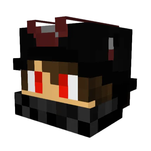 Vidrost Minecraft avatar head, 3D render