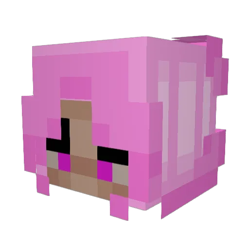 ViePizza Minecraft avatar head, 3D render