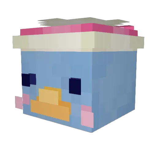 Vieatslime Minecraft avatar head, 3D render