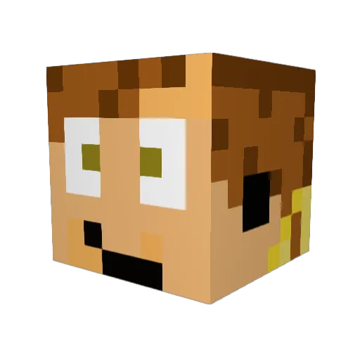 Viegas_773 Minecraft avatar head, 3D render