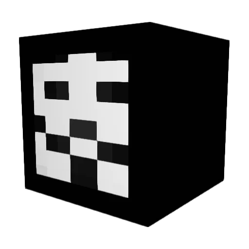 VieiRaaaHH Minecraft avatar head, 3D render