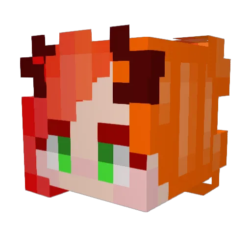 ViennaMiaMoose1 Minecraft avatar head, 3D render