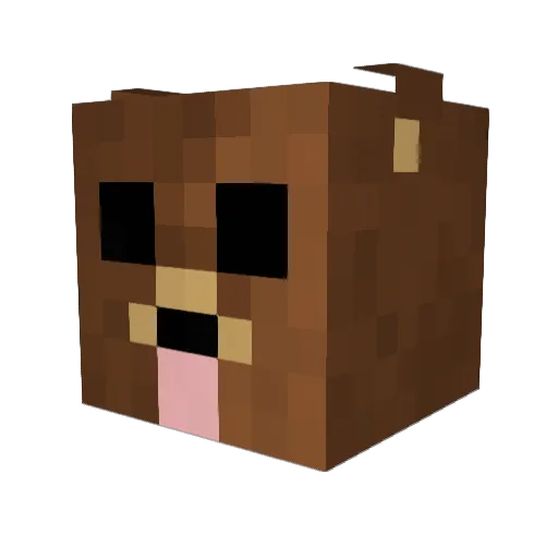 Vienna_ Minecraft avatar head, 3D render