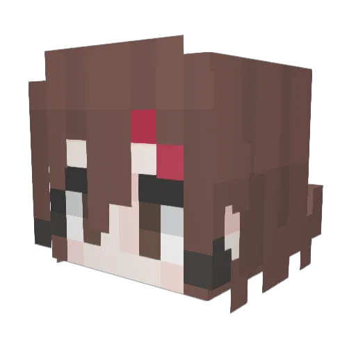 Viennel Minecraft avatar head, 3D render
