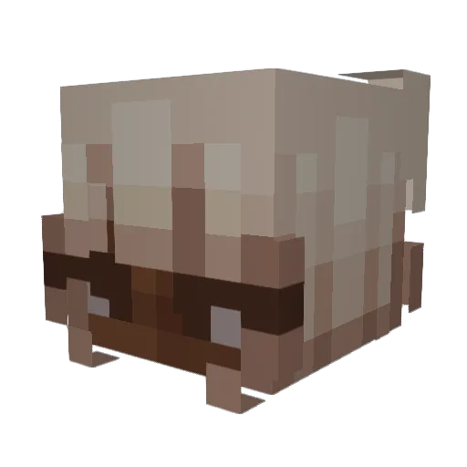VierAlice Minecraft avatar head, 3D render
