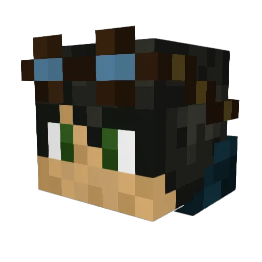 VietMai Minecraft avatar head, 3D render