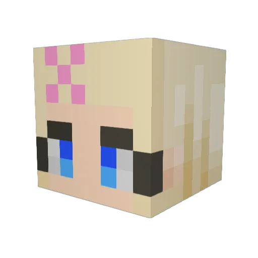 VietTony Minecraft avatar head, 3D render