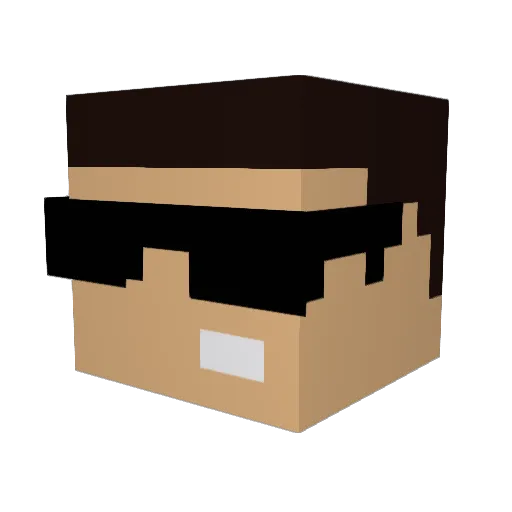 Vietcong4Life Minecraft avatar head, 3D render