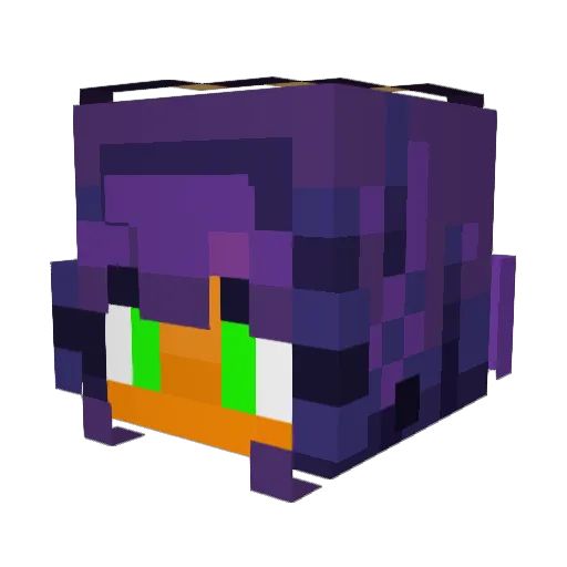 Vieweir Minecraft avatar head, 3D render