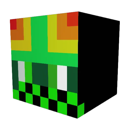VigMan579YT Minecraft avatar head, 3D render