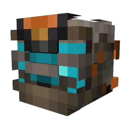 Vigale Minecraft avatar head, 3D render