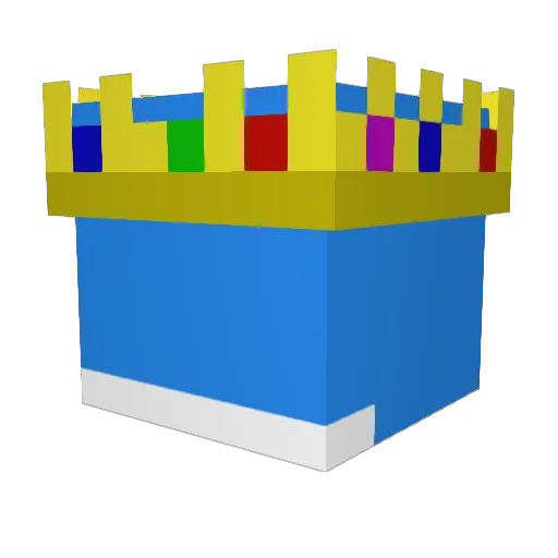 Vigge0 Minecraft avatar head, 3D render