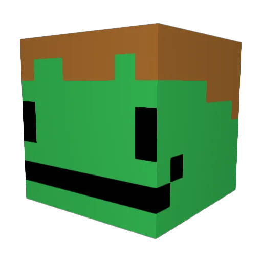 Vigge2000 Minecraft avatar head, 3D render