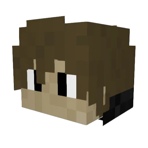 ViggenSH Minecraft avatar head, 3D render