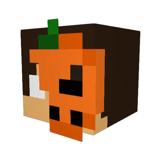 Viggo28 Minecraft avatar head, 3D render