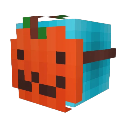 ViggoRL Minecraft avatar head, 3D render