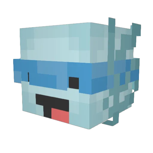 ViggoTX Minecraft avatar head, 3D render
