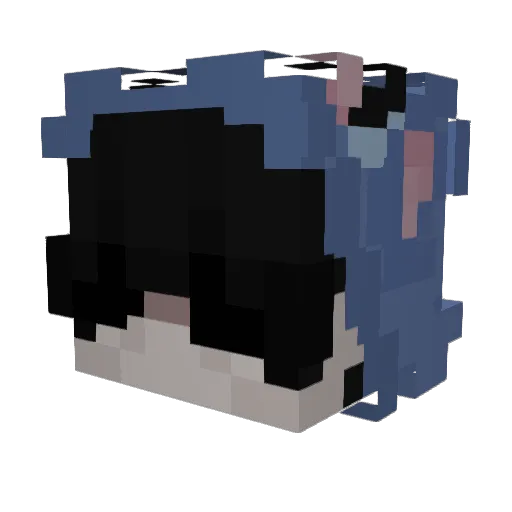 ViggoTheRocker Minecraft avatar head, 3D render