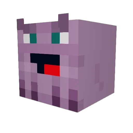 ViggoWa Minecraft avatar head, 3D render