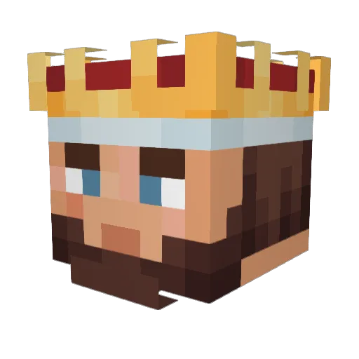 Viggwolff_ Minecraft avatar head, 3D render