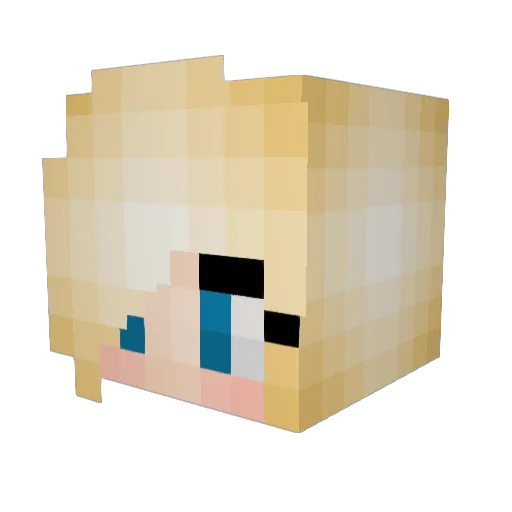 VigilantDarkone Minecraft avatar head, 3D render