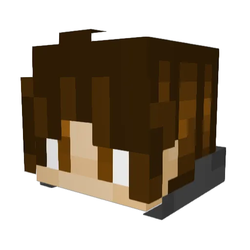VigilantXD Minecraft avatar head, 3D render