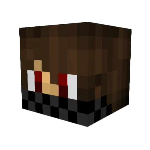 Vigilem Minecraft avatar head, 3D render