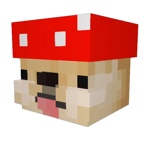 VigoSloth Minecraft avatar head, 3D render