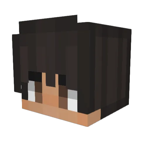 Vigor Minecraft avatar head, 3D render