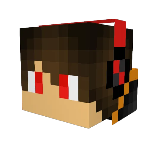 Vigrit Minecraft avatar head, 3D render